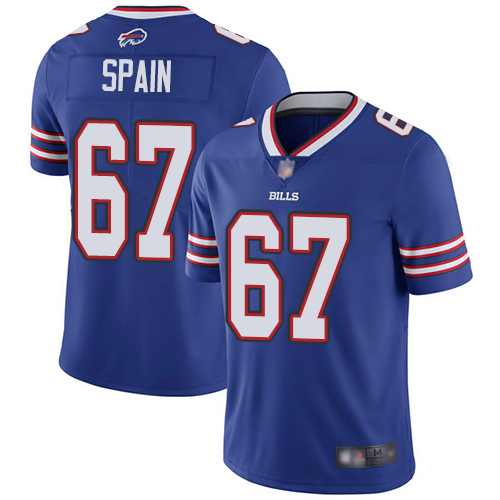 Men Buffalo Bills #67 Quinton Spain Royal Blue Team Color Vapor Untouchable Limited Player NFL Jersey->buffalo bills->NFL Jersey